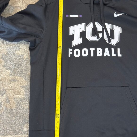 TCU Horned Frogs Nike Football Hoodie XL Black Sweatshirt Mens NCAA Top - Picture 9 of 11